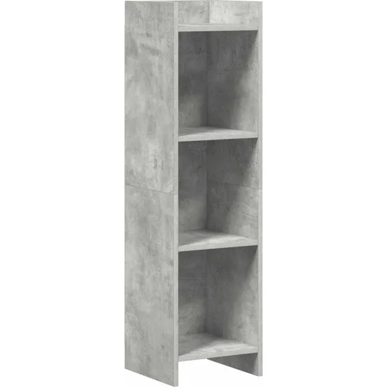vidaXL Bogreol Beton Grå 30x30x111 cm Konstrueret Træ
