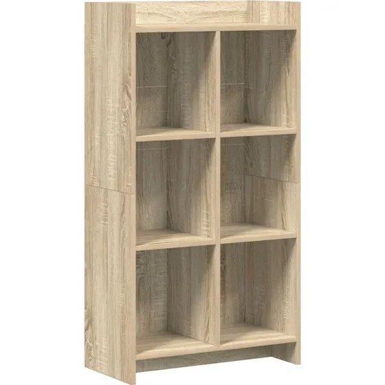 vidaXL Bogreol Sonoma-eg 59 x 30 x 111 cm, konstrueret træ