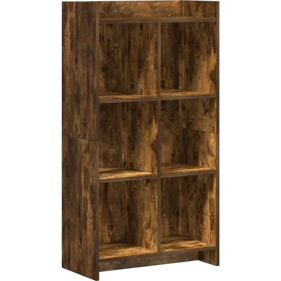 vidaXL Bogreol Røget Eg 59x30x111 cm Konstrueret Træ