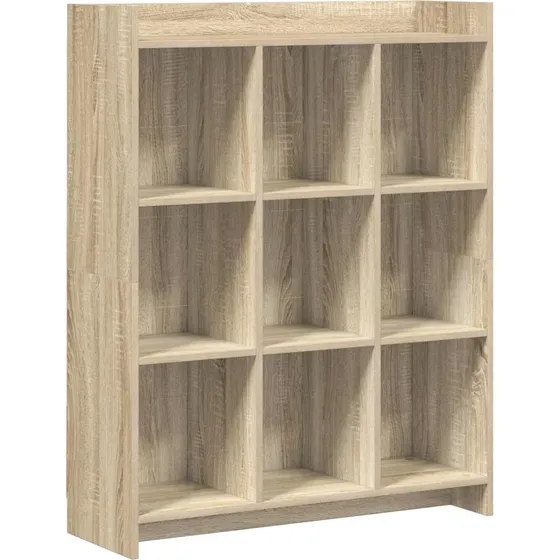 vidaXL Bogreol Sonoma-eg 87,5 x 30 x 111 cm Konstrueret Træ