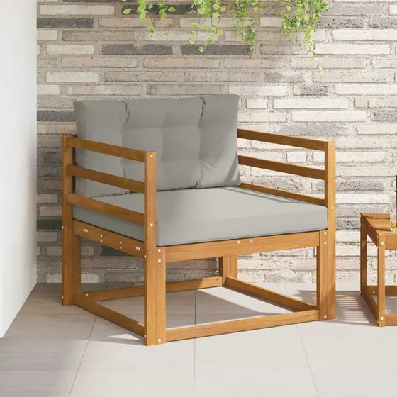 vidaXL Udendørs Mellem Sofa Naturfarvet i Akacietræ