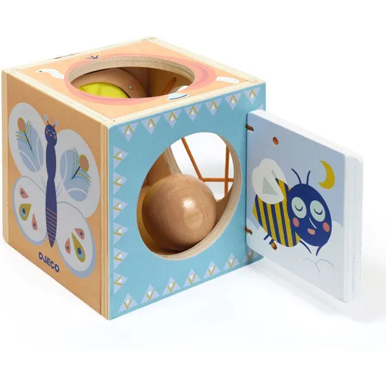 BabyBox aktivitetskasse – træ/pastel, 10+ mdr.