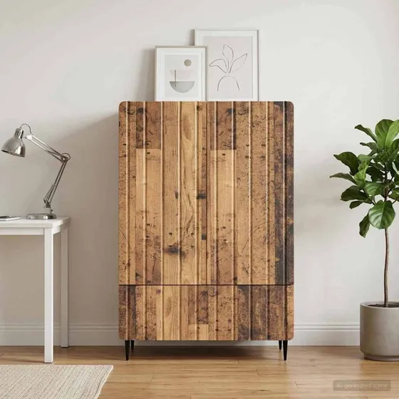 vidaXL Sideboard Gammelt Træ 66x34,5x97 cm Konstrueret Træ
