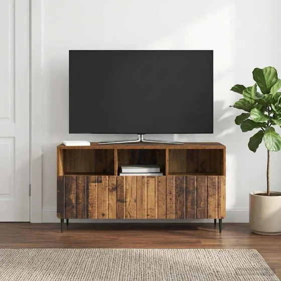 vidaXL TV-skab Gammelt Træ 102 x 34,5 x 50 cm Konstrueret Træ