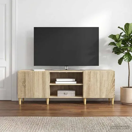 vidaXL TV-skab Sonoma-eg 150 x 31 x 50 cm Konstrueret træ