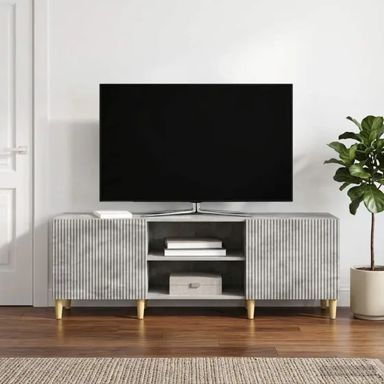 vidaXL TV-skab Betongrå 150 x 31 x 50 cm Konstrueret Træ