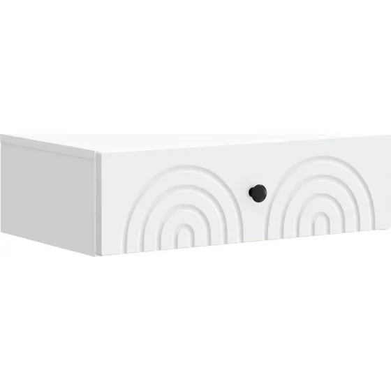 vidaXL Væghængt Sideskab Hvid 59x34,5x17 cm Konstrueret Træ