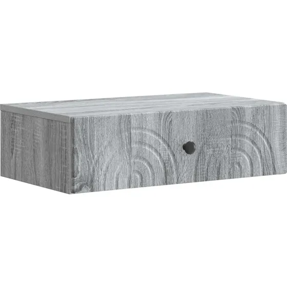 vidaXL Væghængt Sideskab Grå Sonoma-Eg 59x34,5x17 cm