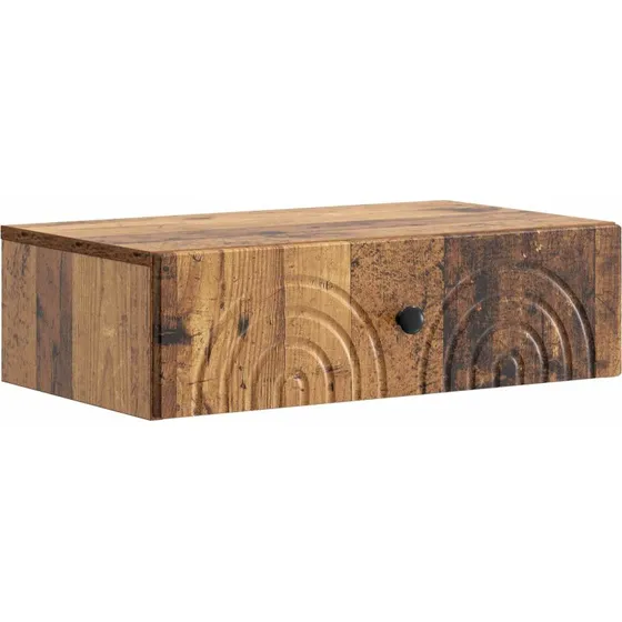 vidaXL Væghængt Sideskab Gammelt Træ 59x34,5x17 cm