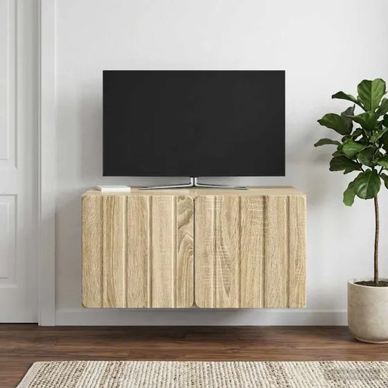 vidaXL Væghængt TV-skab Sonoma-eg 59,5 x 41 x 30 cm