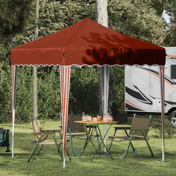 vidaXL Pop-up Festtelt 195x195x245 cm Terrakotta Oxford