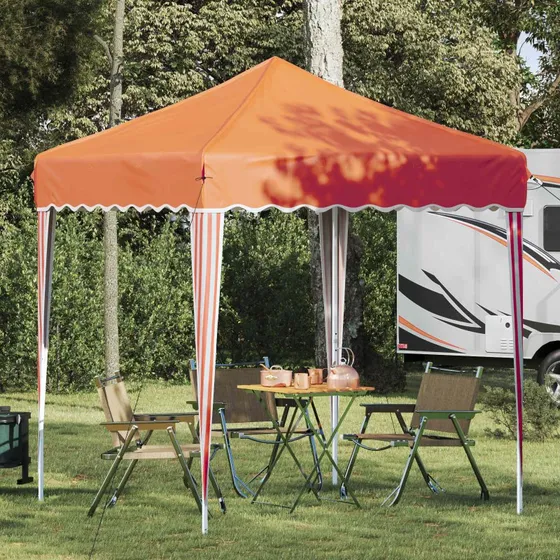 vidaXL Pop-up Festtelt 195x195x245 cm Orange Oxford Stof