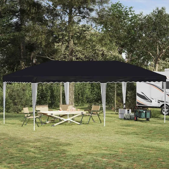 vidaXL Pop-up Festtelt 575 x 290 x 245 cm Antracit