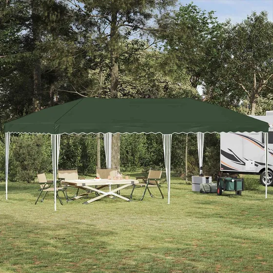 vidaXL Pop-up Festtelt 575 x 290 x 245 cm Grøn