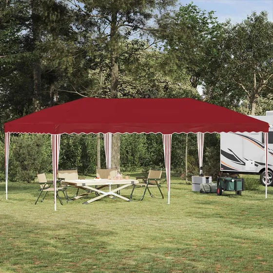 vidaXL Pop-up Festtelt 575 x 290 x 245 cm Bordeaux