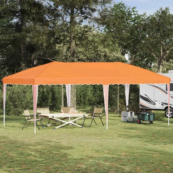vidaXL Pop-up Festtelt 575 x 290 x 245 cm Orange
