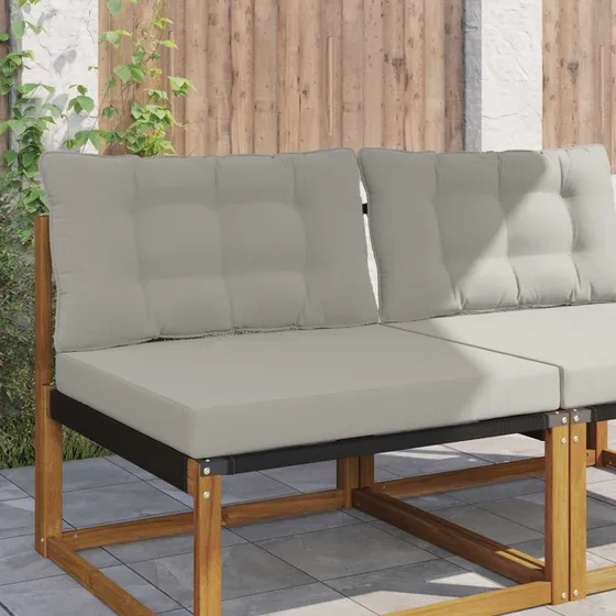 vidaXL Udendørs Sofa Pude 2 stk Grå Polyester
