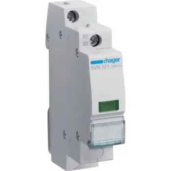 Hager Signallampe 230V LED Grøn, 1 modul
