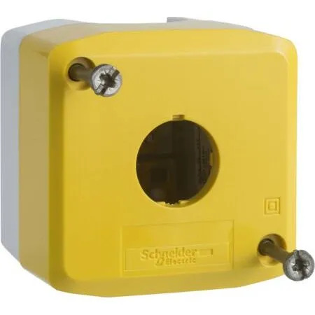 Schneider Electric Trykknapboks 1 hul gul