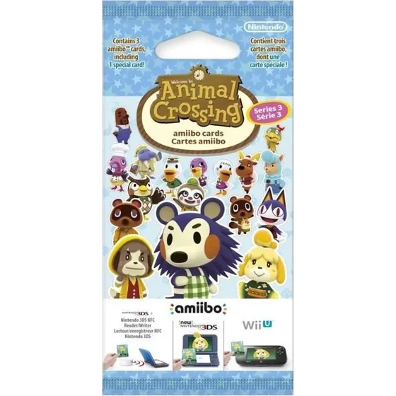 Nintendo Amiibo-kort Animal Crossing Serie 3 – 3 kort inkl. specialekort
