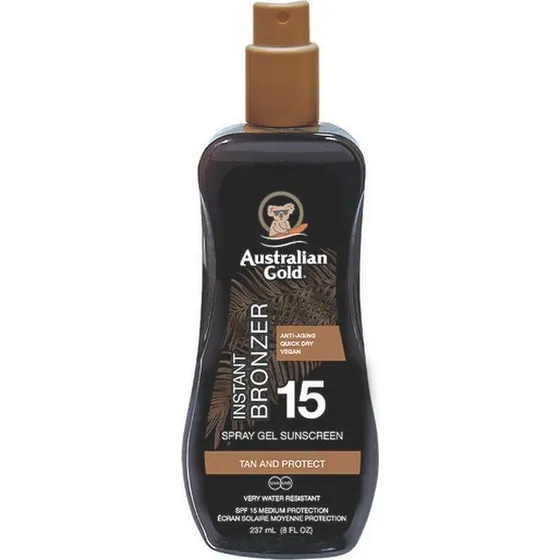 Australian Gold Sun Spray Gel Instant Bronzer SPF15 237 ml