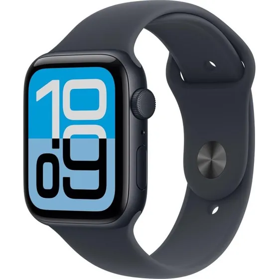 Apple Watch SE 3 44 mm Midnight med Sport Band M/L