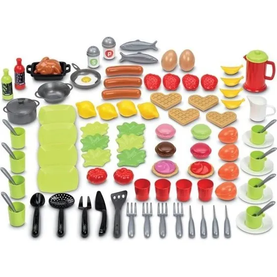 ECOIFFIER 100-delt middagssæt - Chef Collection - Fra 18 måneder