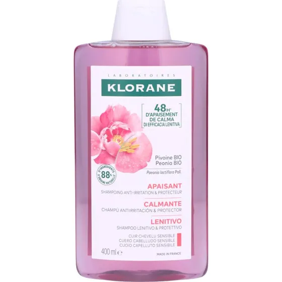 Klorane Soothing Shampoo 400 ml med Pæon-ekstrakt
