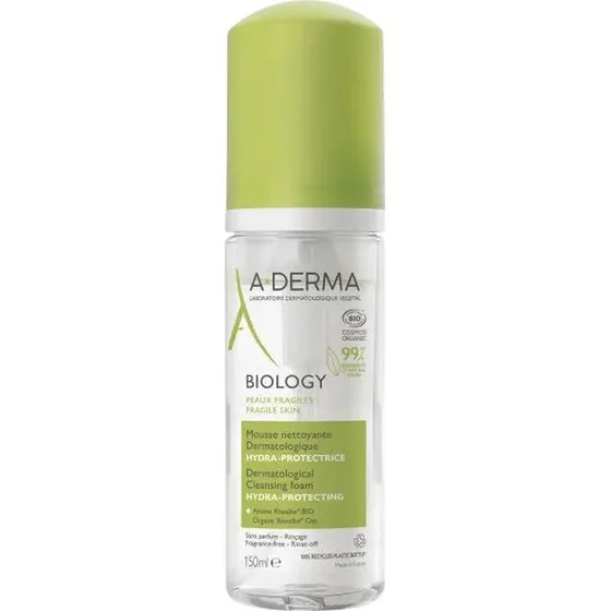 A-Derma Biology Organic Hydra-beskyttende Rensemousse 150 ml