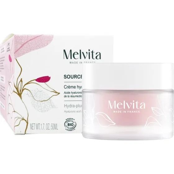 Melvita Source de Roses Organisk Hydra-Plumping Creme 50 ml