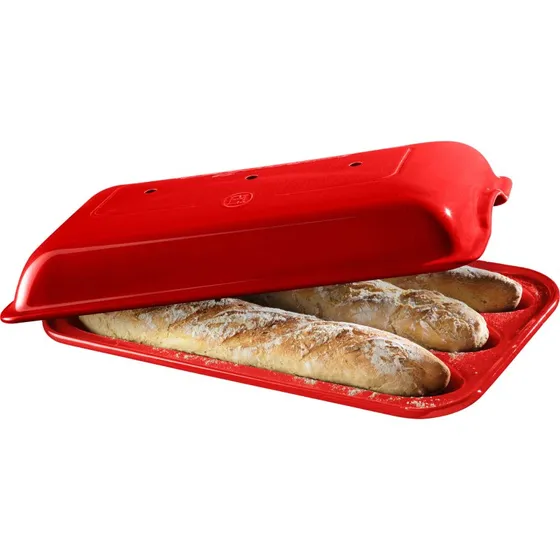 Emile Henry Baguetteform, rød
