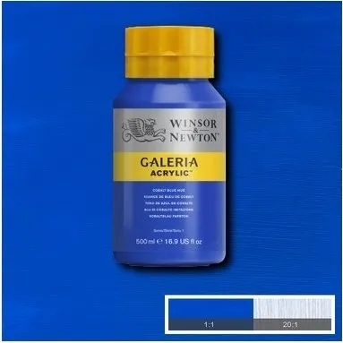 WINSOR Galeria Acrylic 500ml Cobalt Blue Hue 179