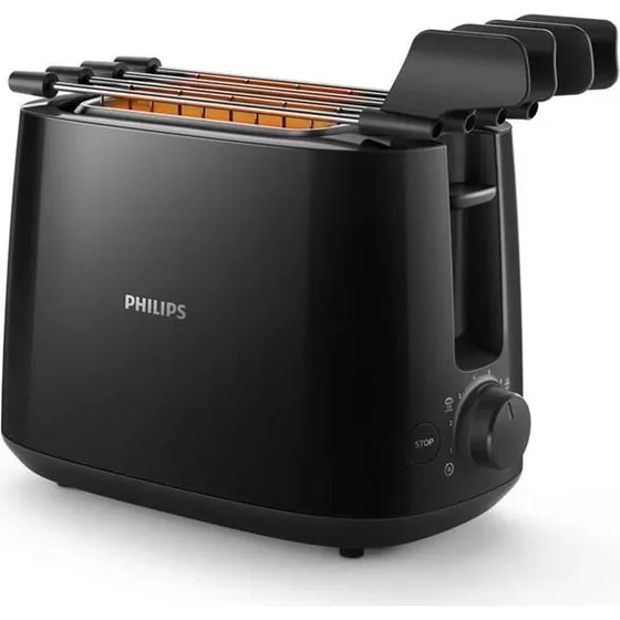 Philips HD2583 Brødrister 2 Skiver 600W Sort