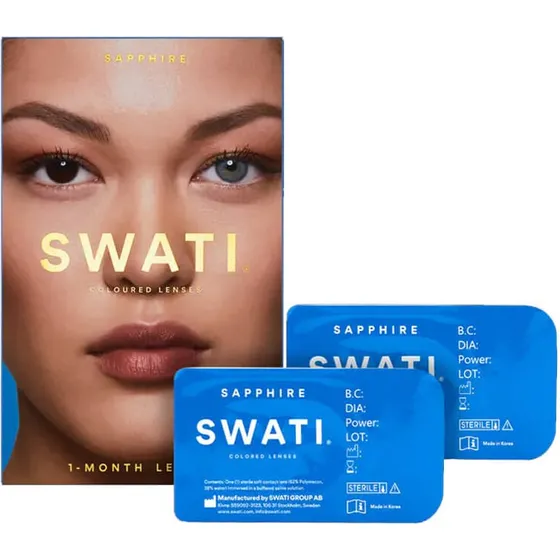 SWATI Farvede Kontaktlinser 1 Måned - Sapphire