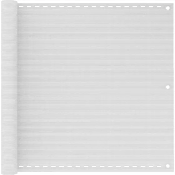 vidaXL altanafskærmning 90x300 cm HDPE hvid