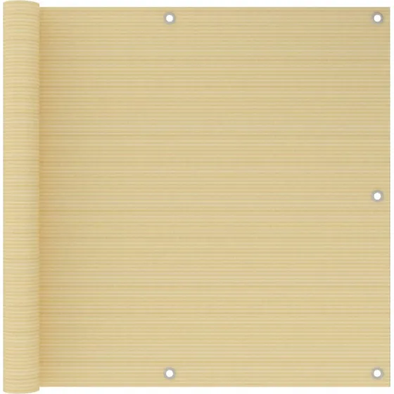 vidaXL altanafskærmning 90x300 cm HDPE beige