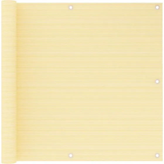 vidaXL altanafskærmning 90x600 cm HDPE beige