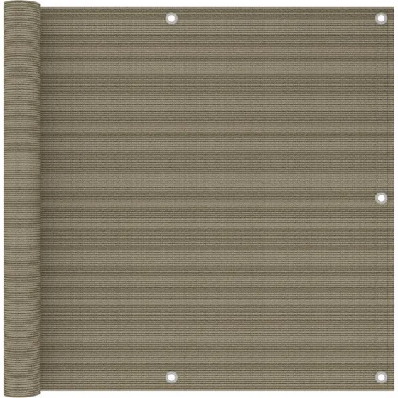 vidaXL altanafskærmning 90x300 cm gråbrun HDPE