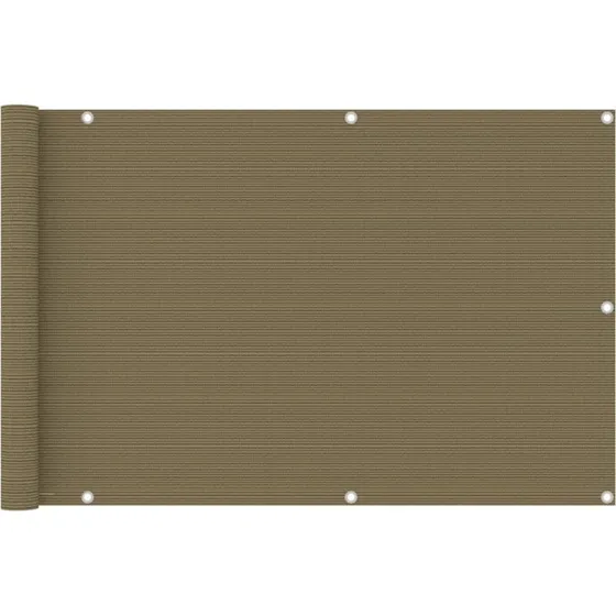 vidaXL altanafskærmning 90x500 cm HDPE gråbrun