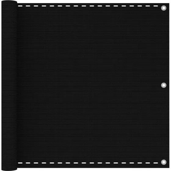 vidaXL altanafskærmning 90x300 cm HDPE sort