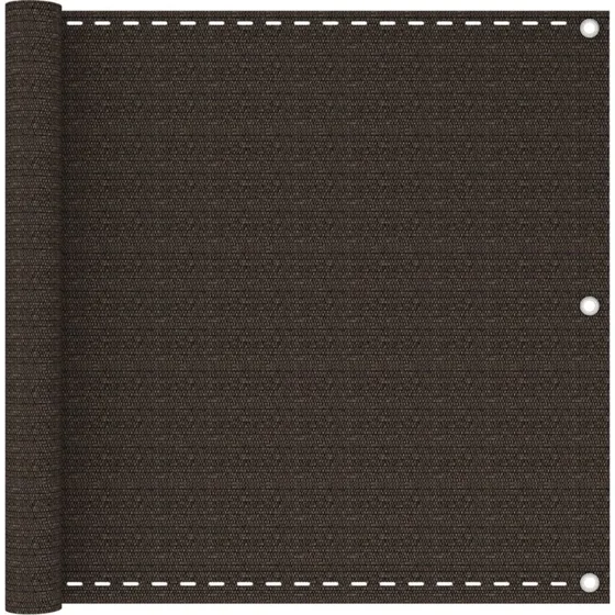 vidaXL altanafskærmning 90x500 cm HDPE brun