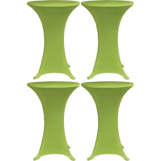vidaXL bordovertræk i stretch 4 stk. 70 cm grøn
