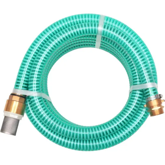 vidaXL Sugeslange med Messingstik 4 m, 25 mm, Grøn