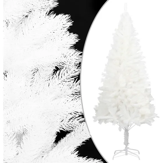 vidaXL Kunstigt Juletræ 150 cm Hvid med Naturtro Nåle
