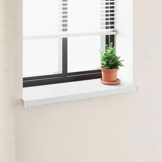 vidaXL Vindueskarm Hvid 60 x 35 x 4,5 cm PVC