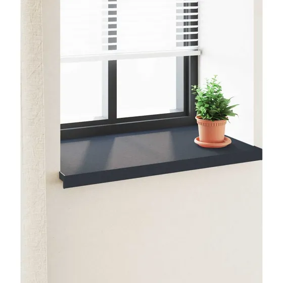 vidaXL Vindueskarm Anthracit 80 x 50 x 4,5 cm med Træstruktur
