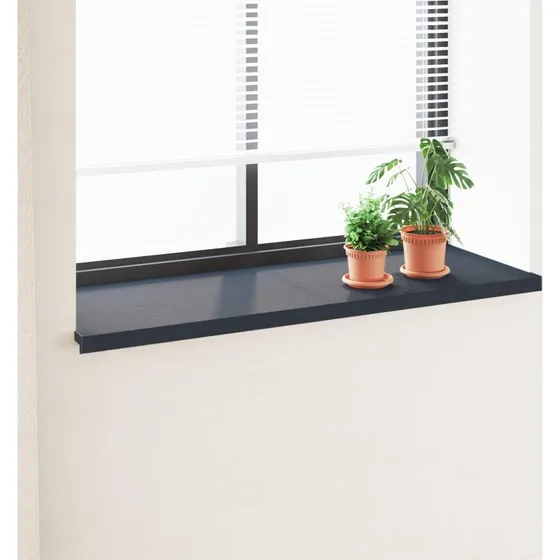 vidaXL Vindueskarm Anthracit 140 x 50 cm med Træstruktur