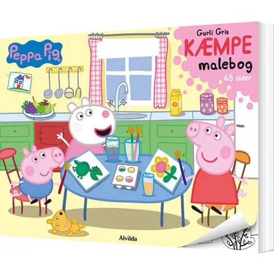 Peppa Pig - Gurli Gris Kæmpe Malebog med Håndtag