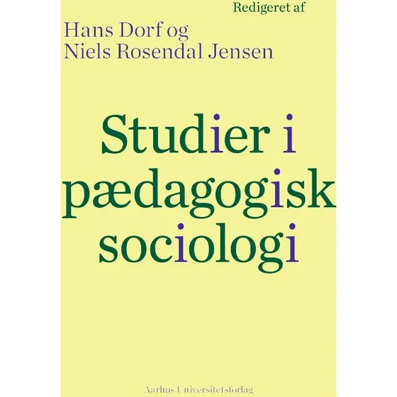 Hans Dorf: Studier i pædagogisk sociologi