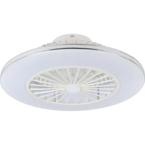 EGLO Lovisca loftventilator med lys, hvid, Ø55 cm